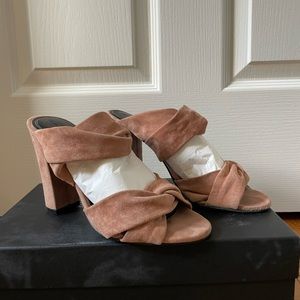 Gently used Kendall + Kylie suede heels size 6
